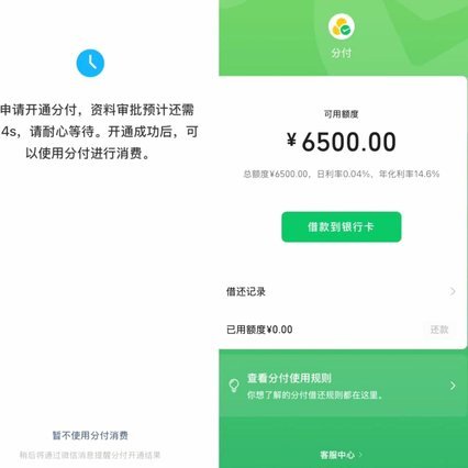 微信分付的利息怎么算？