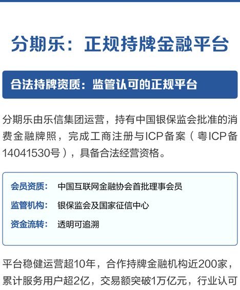分期乐平台合规吗