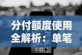 分付额度如何套出来